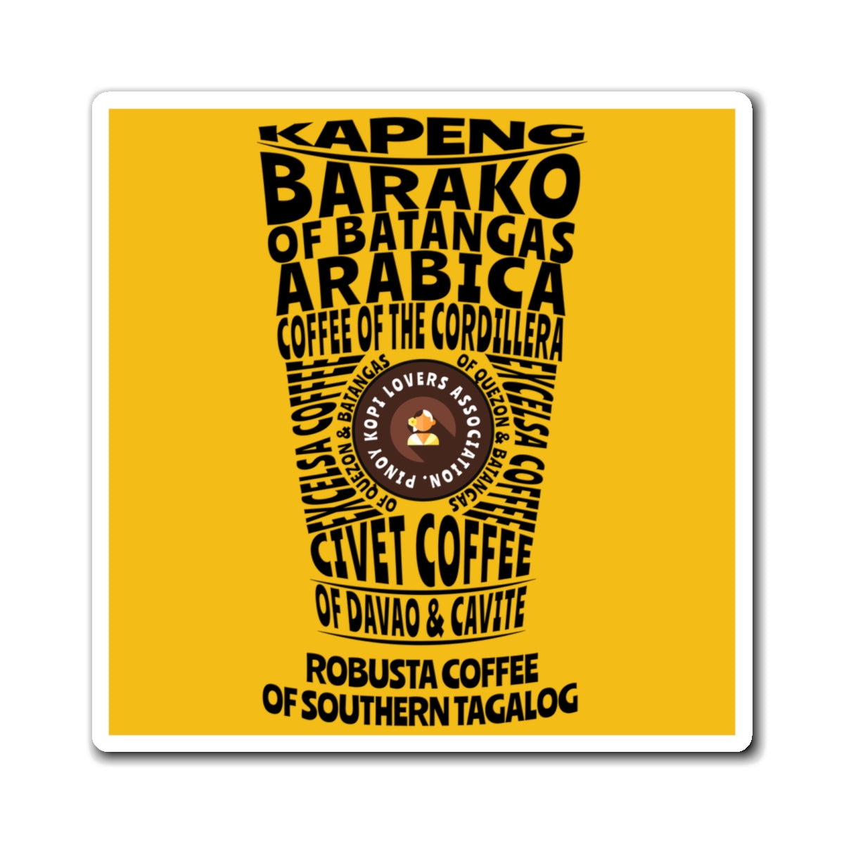 Philippines Best Coffee Beans Magnet