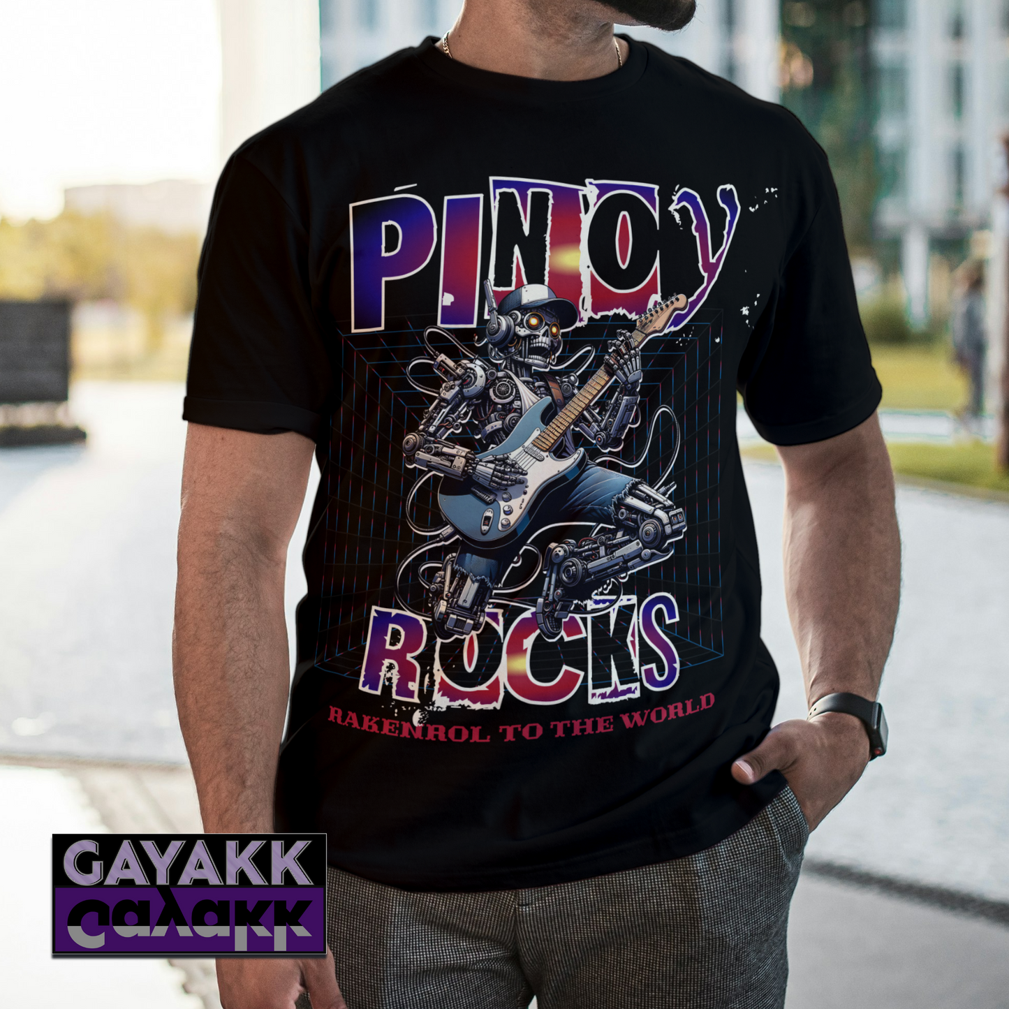 Filipino Expression PINOY ROCKS Shirt