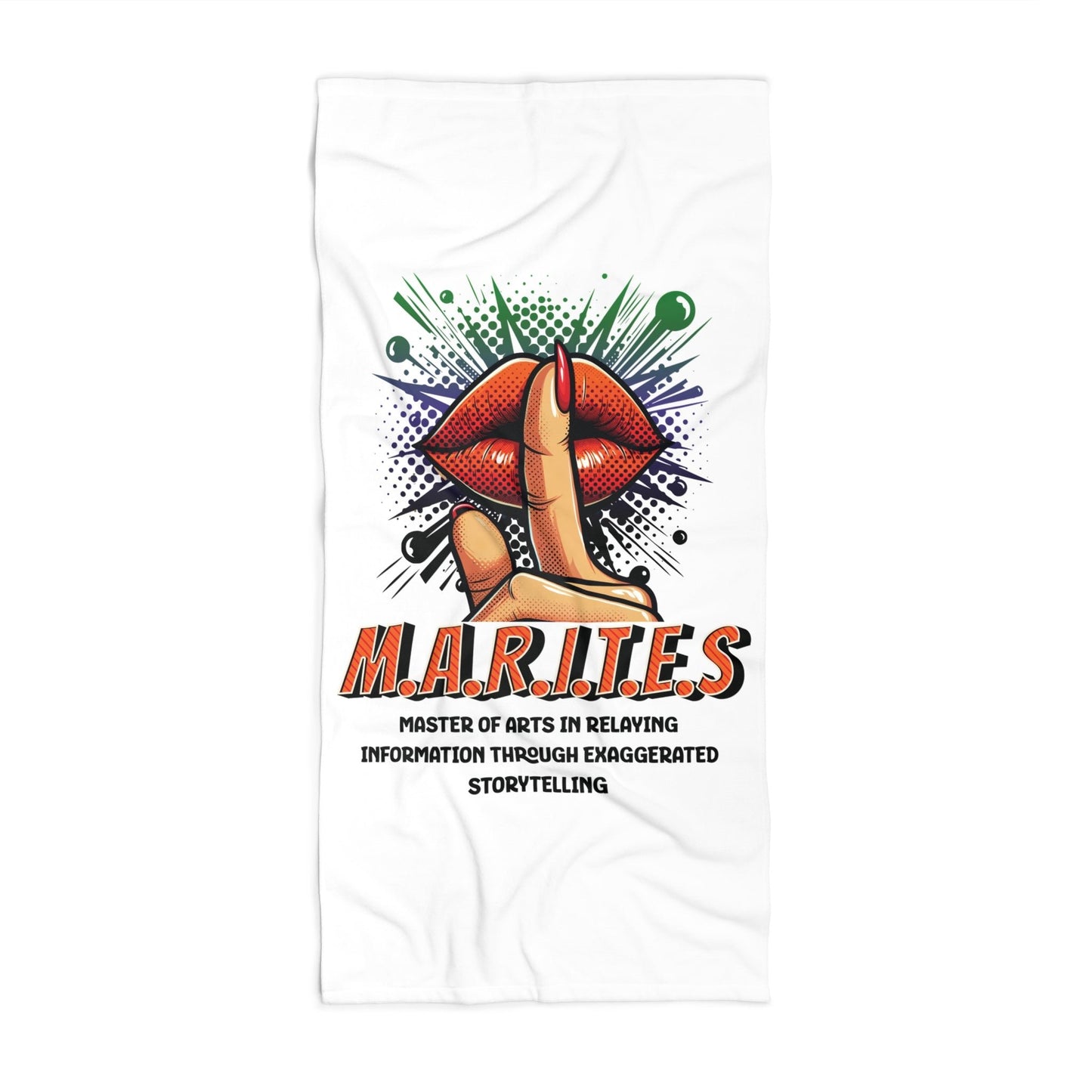 Filipino Slang MARITES Beach Towel