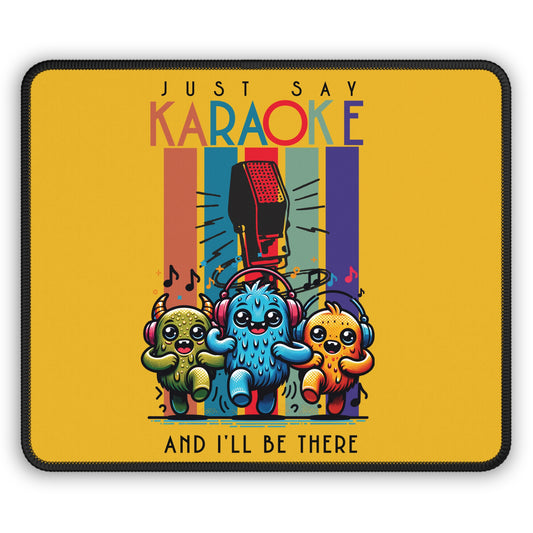 Kawaii Karaoke Gift Mouse Pad - Yellow