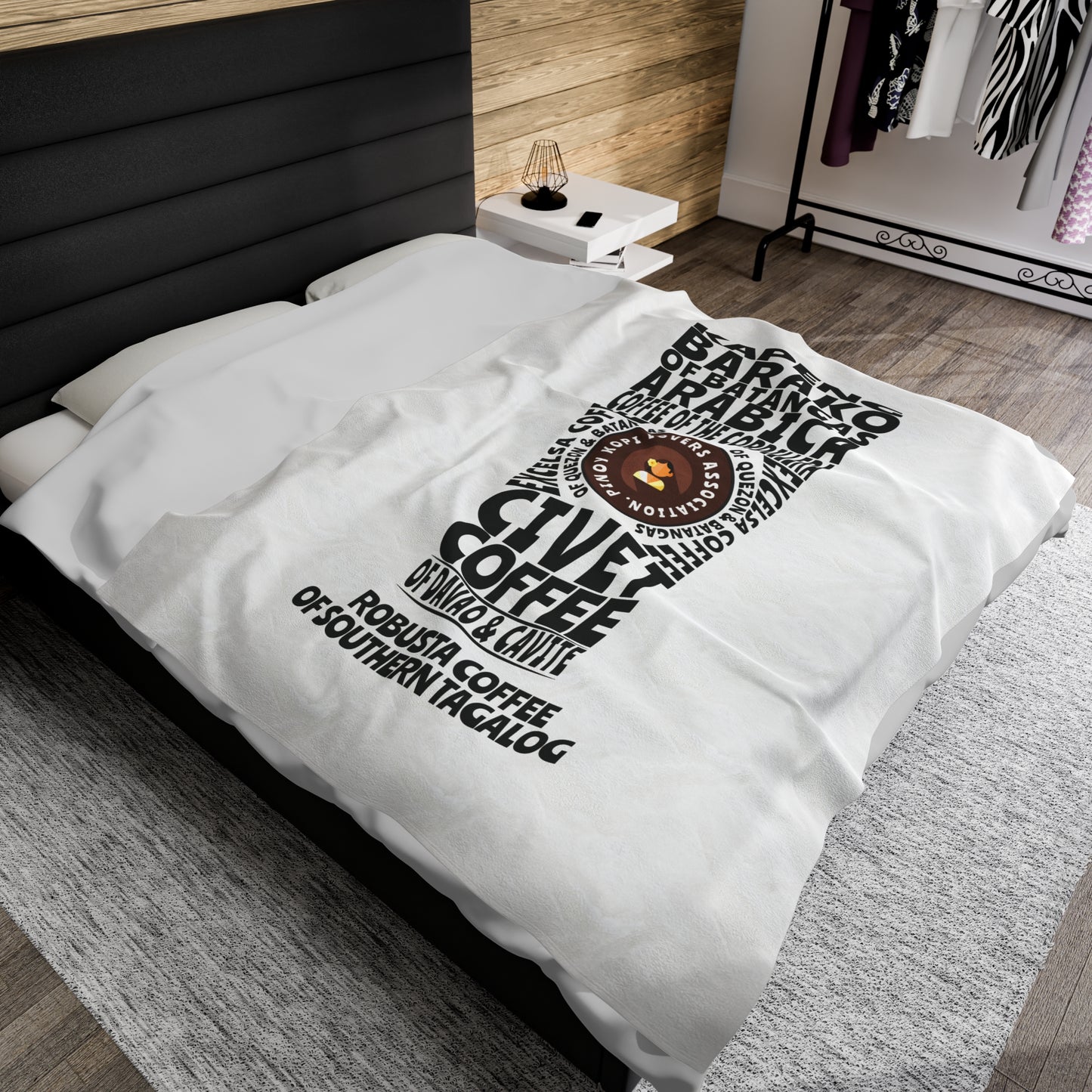 Philippines Best Coffee Beans Velveteen Plush Blanket