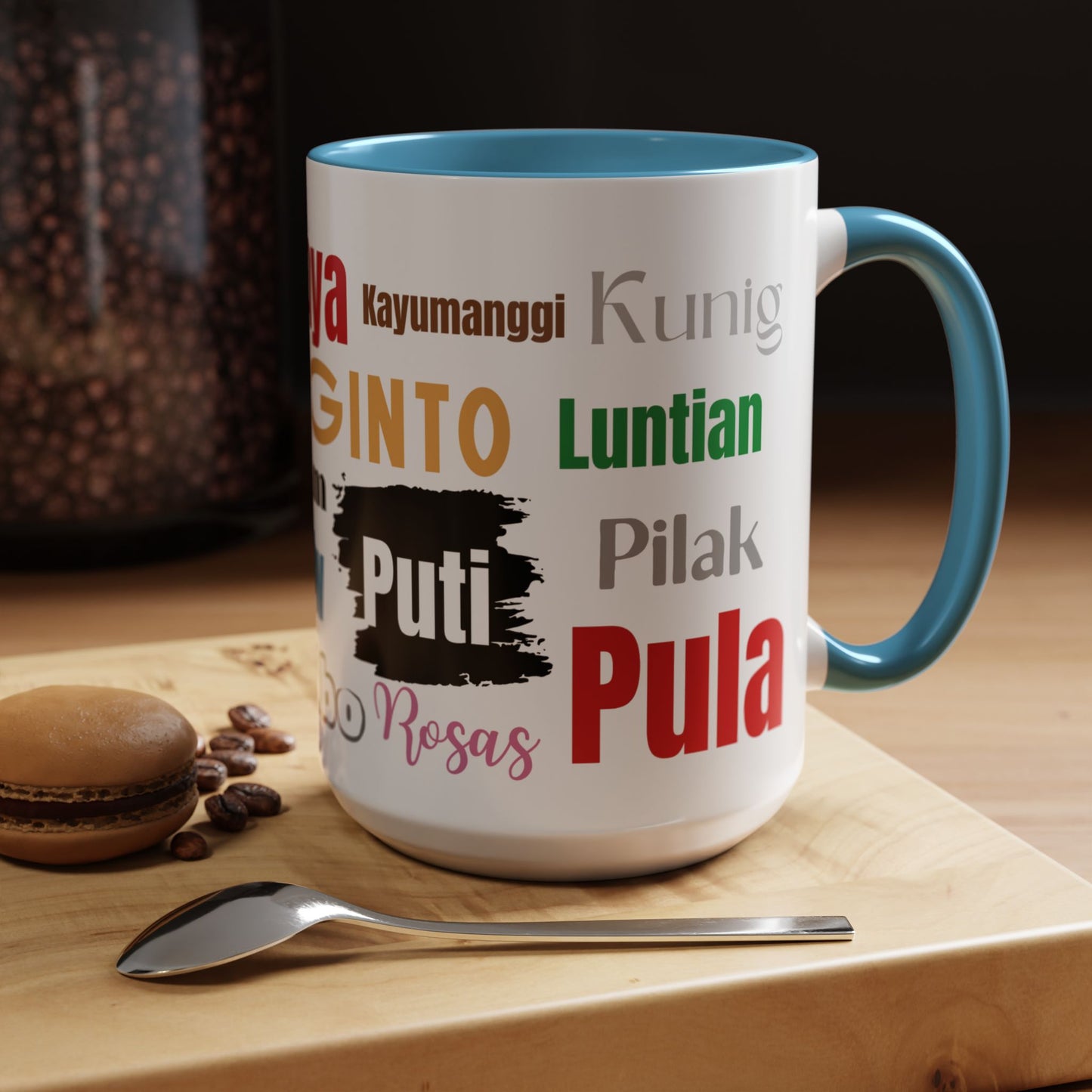 Learn Filipino Colors Accent Coffee Mug