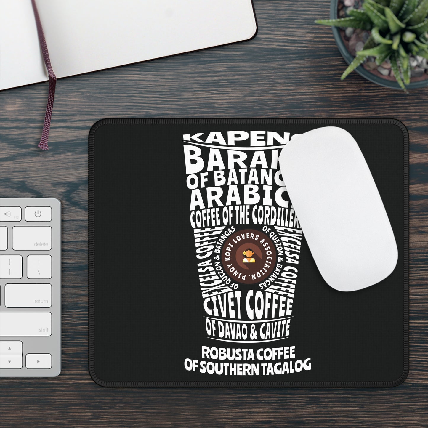 Philippine Best Coffee Beans Mousepad - Black