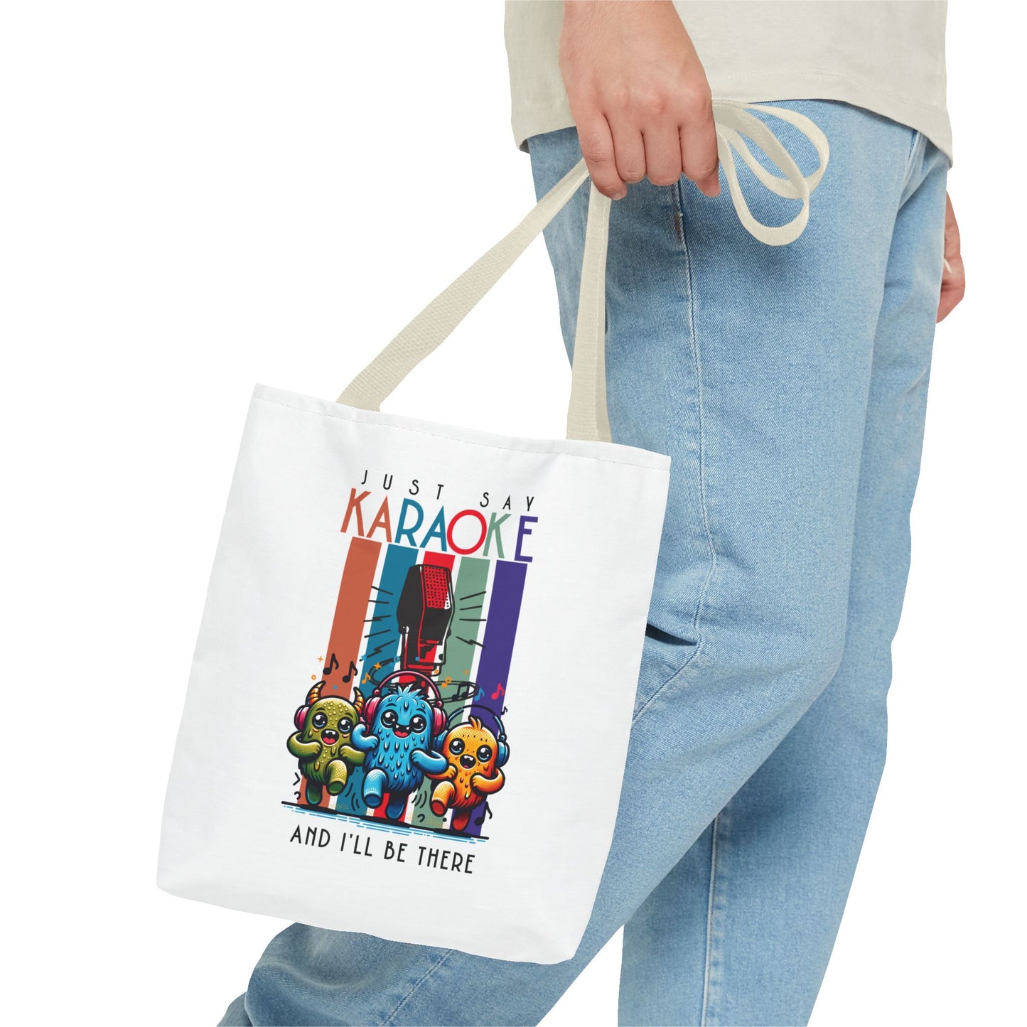 Kawaii Just Say KARAOKE Tote Bag