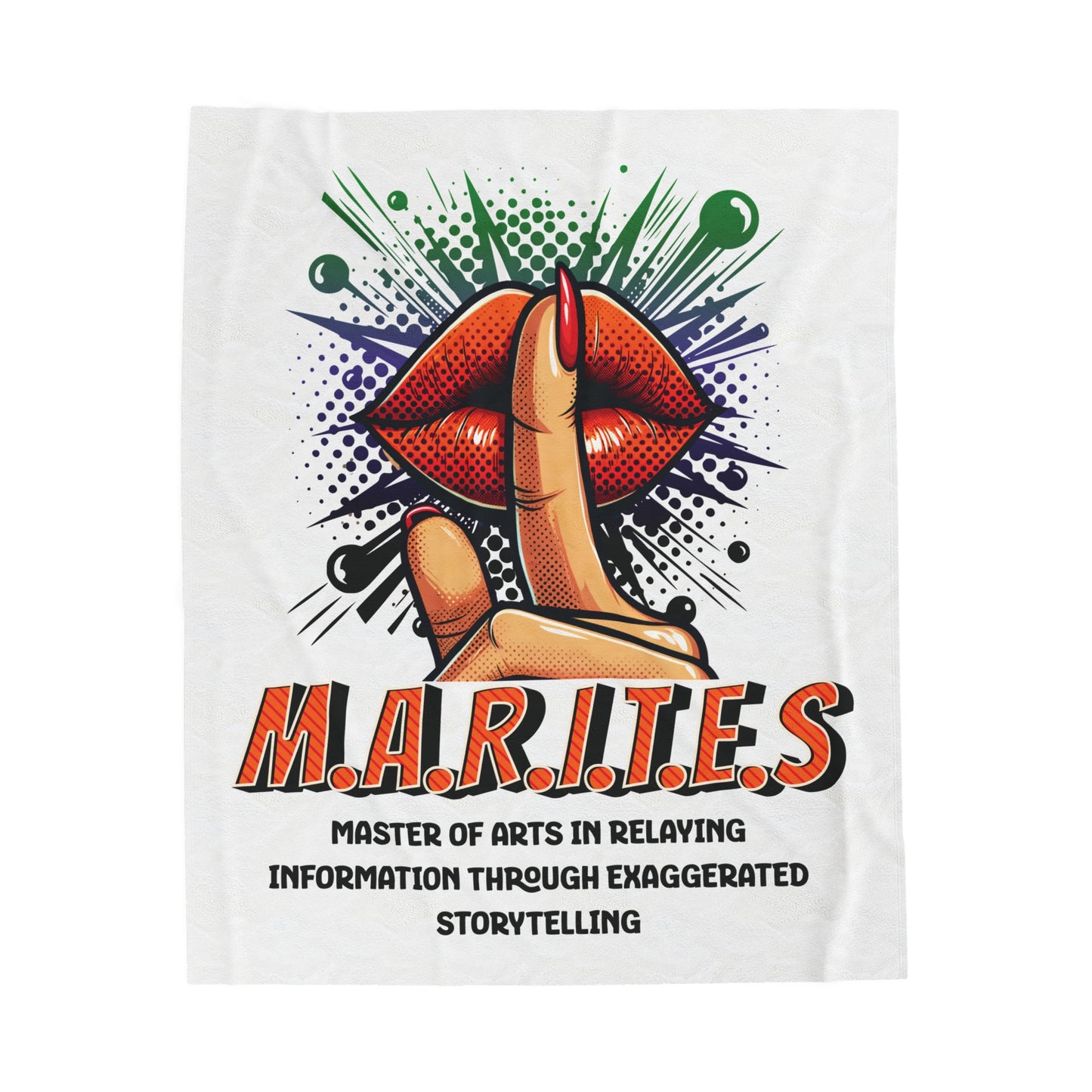 Filipino Slang MARITES Velveteen Plush Blanket