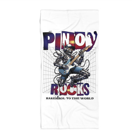 Filipino Expression PINOY ROCKS Summer Beach Towel