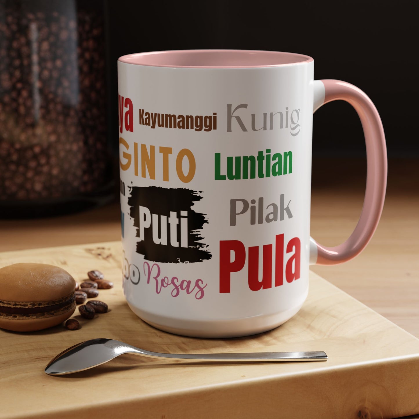 Learn Filipino Colors Accent Coffee Mug