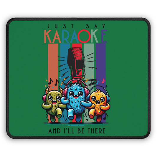 Kawaii Karaoke Gift Mouse Pad - Green