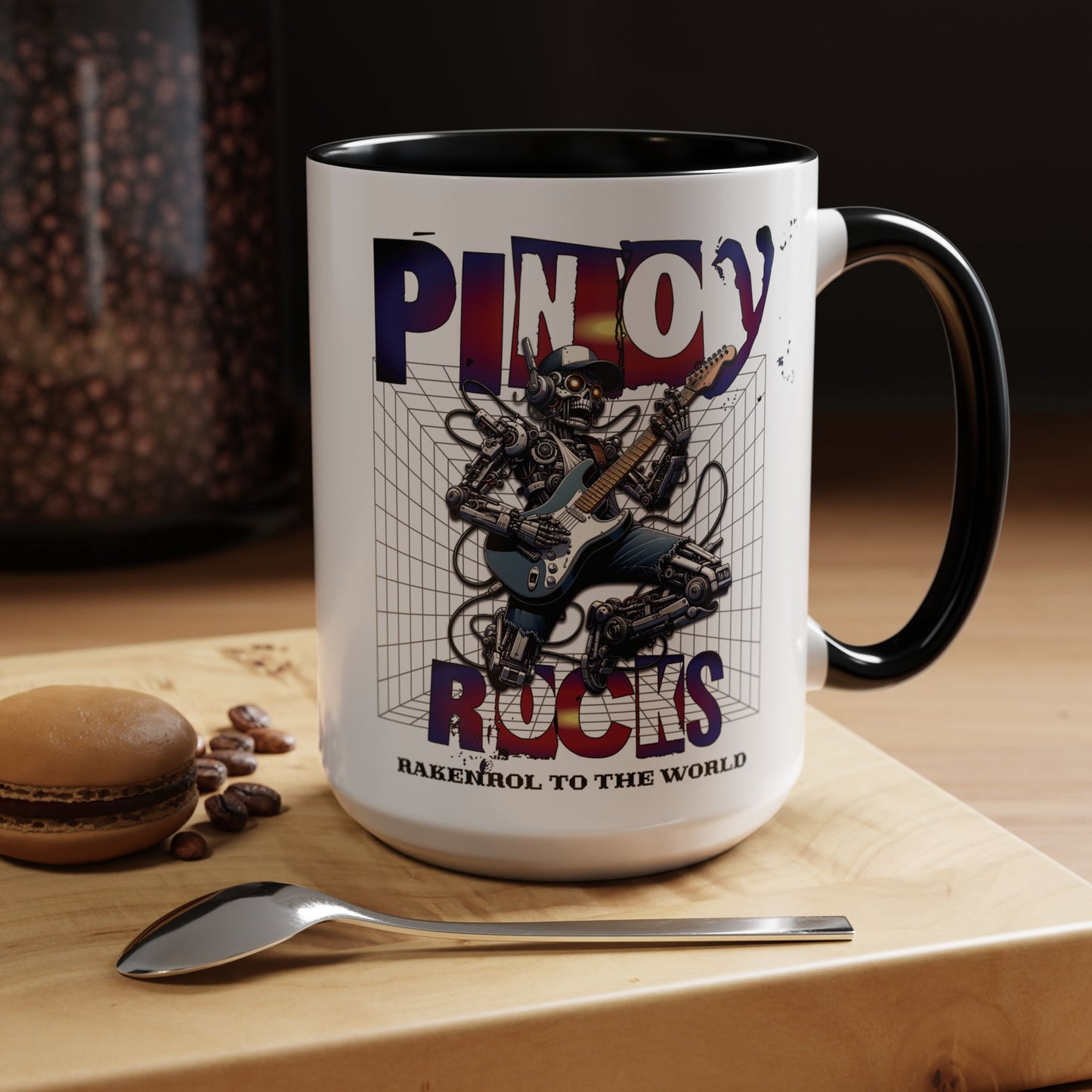 Filipino Expression PINOY ROCKS Accent Coffee Mug