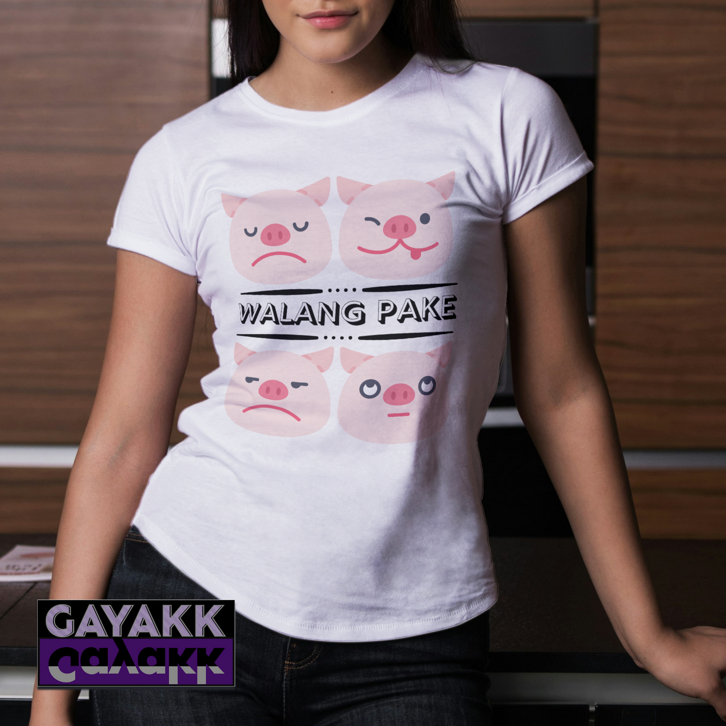 Filipino Slang LAMPAKE Shirt - Piggy