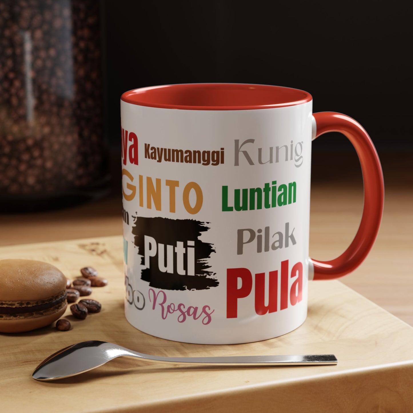 Learn Filipino Colors Accent Coffee Mug