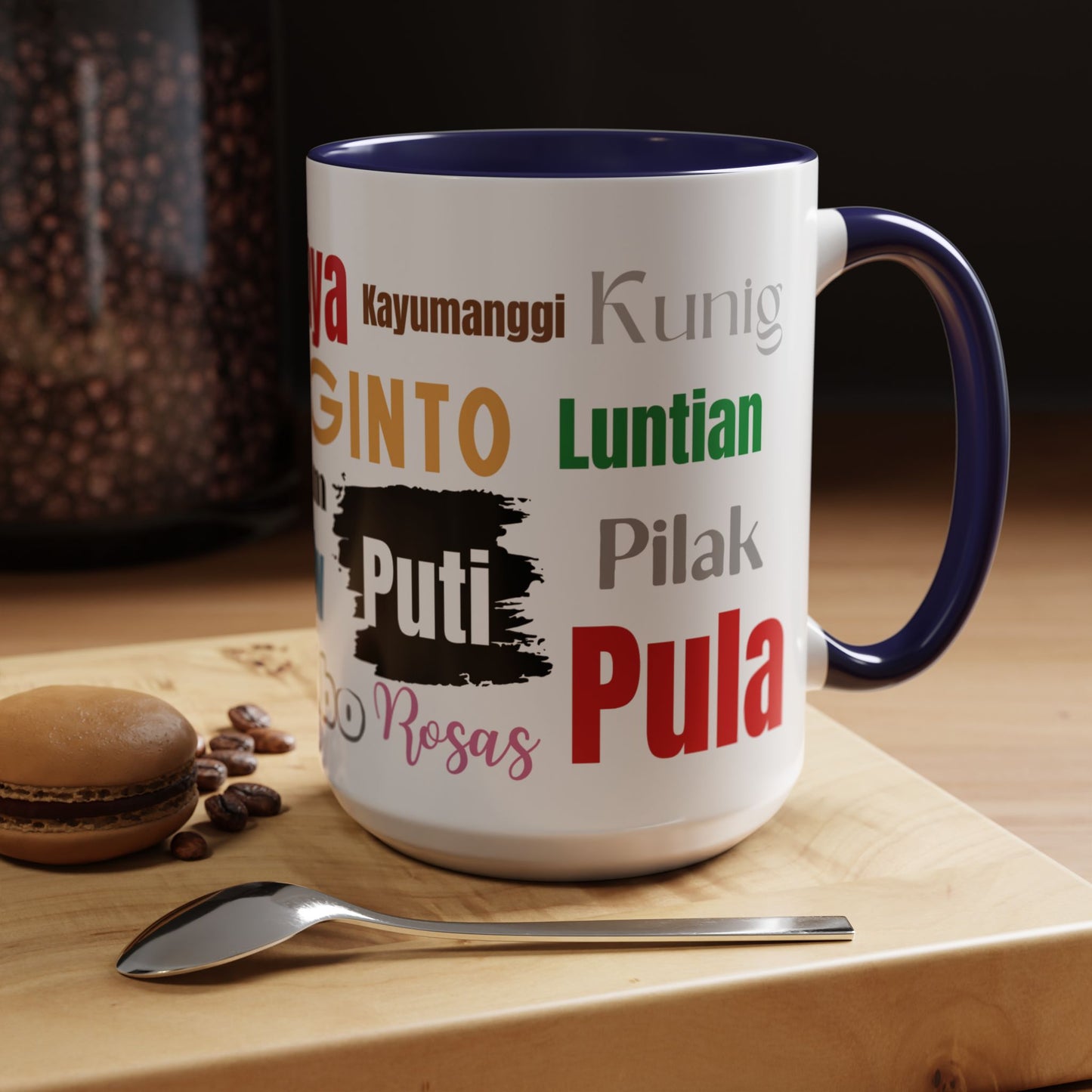 Learn Filipino Colors Accent Coffee Mug