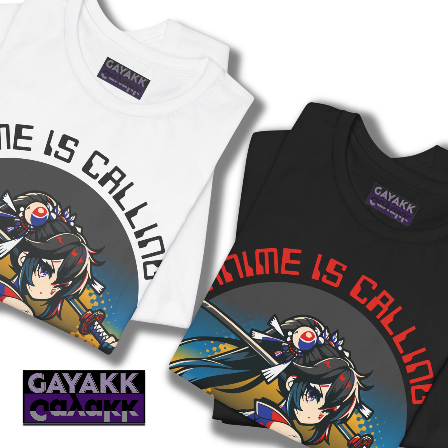 Anime Is Calling I Have To Go T-Shirt, Anime Samurai Geisha Character Inspired Manga Tshirt