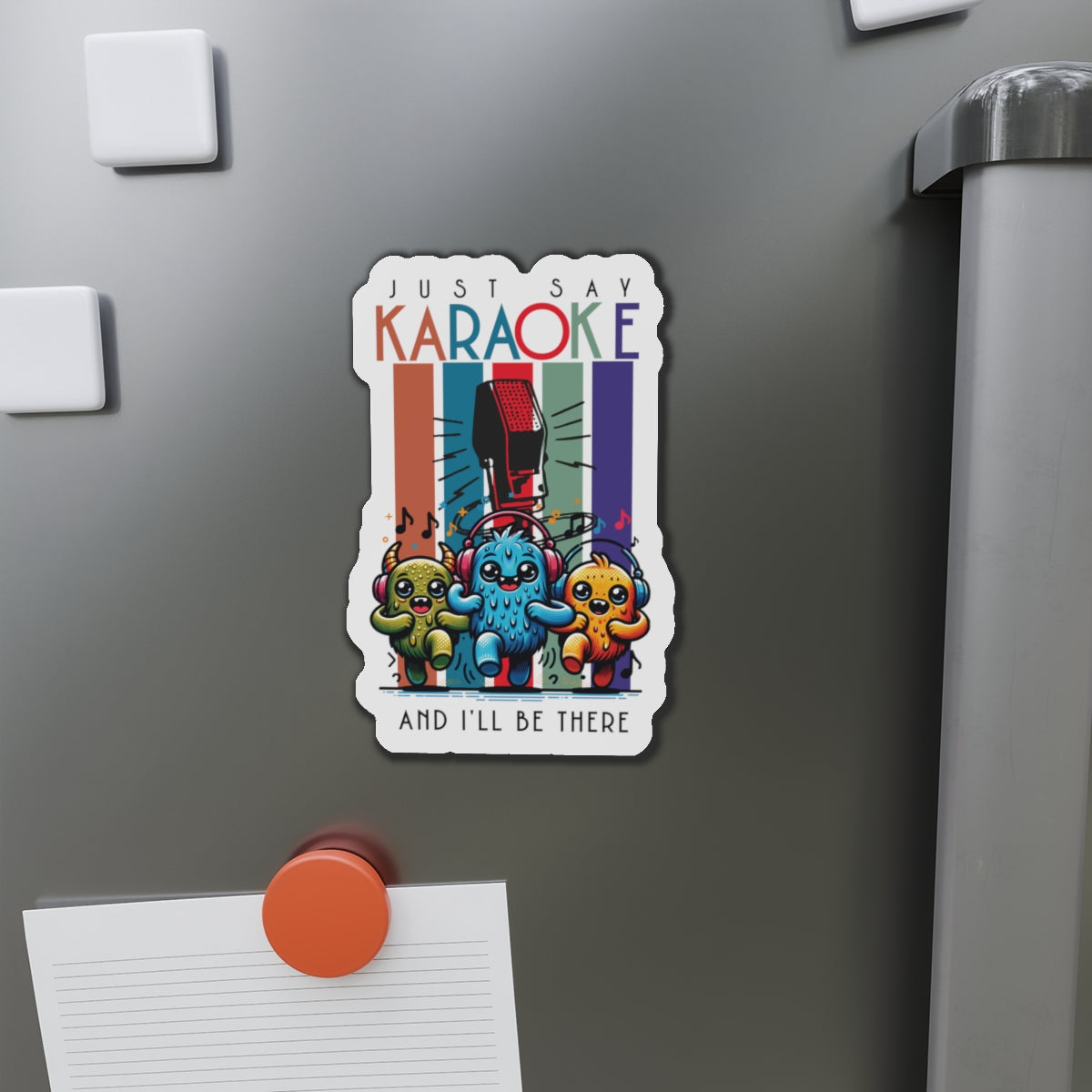 Kawaii Karaoke Die-Cut Magnet