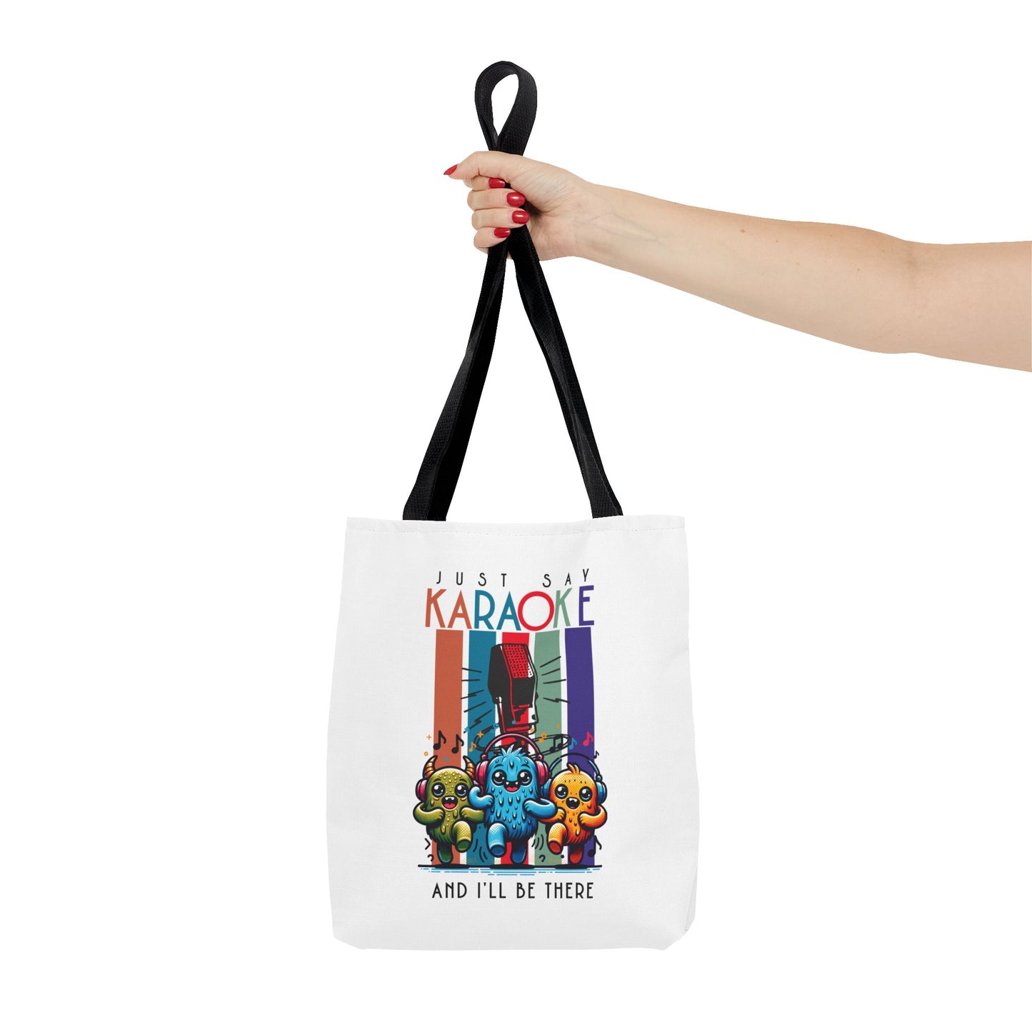 Kawaii Just Say KARAOKE Tote Bag