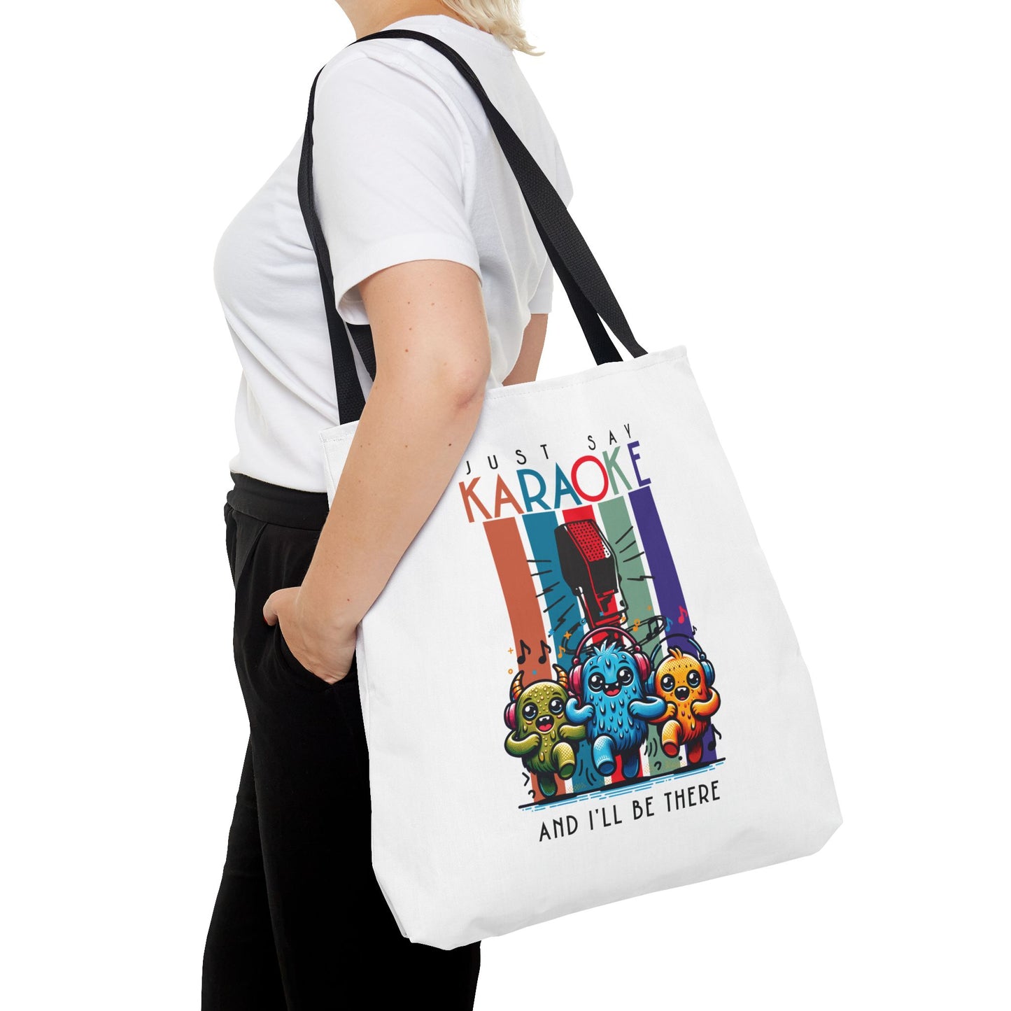 Kawaii Just Say KARAOKE Tote Bag