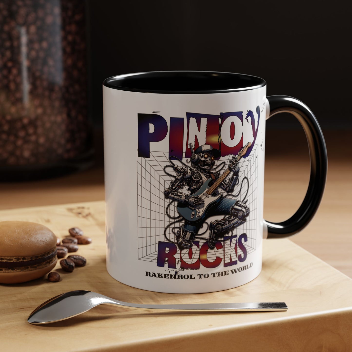 Filipino Expression PINOY ROCKS Accent Coffee Mug