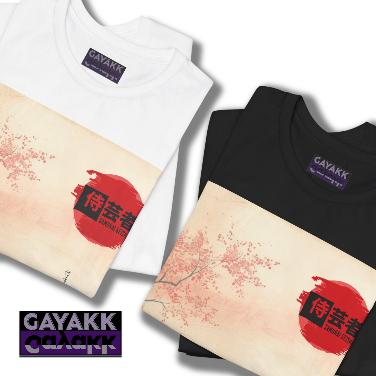 Anime Samurai Geisha Character Inspired Manga Tshirt