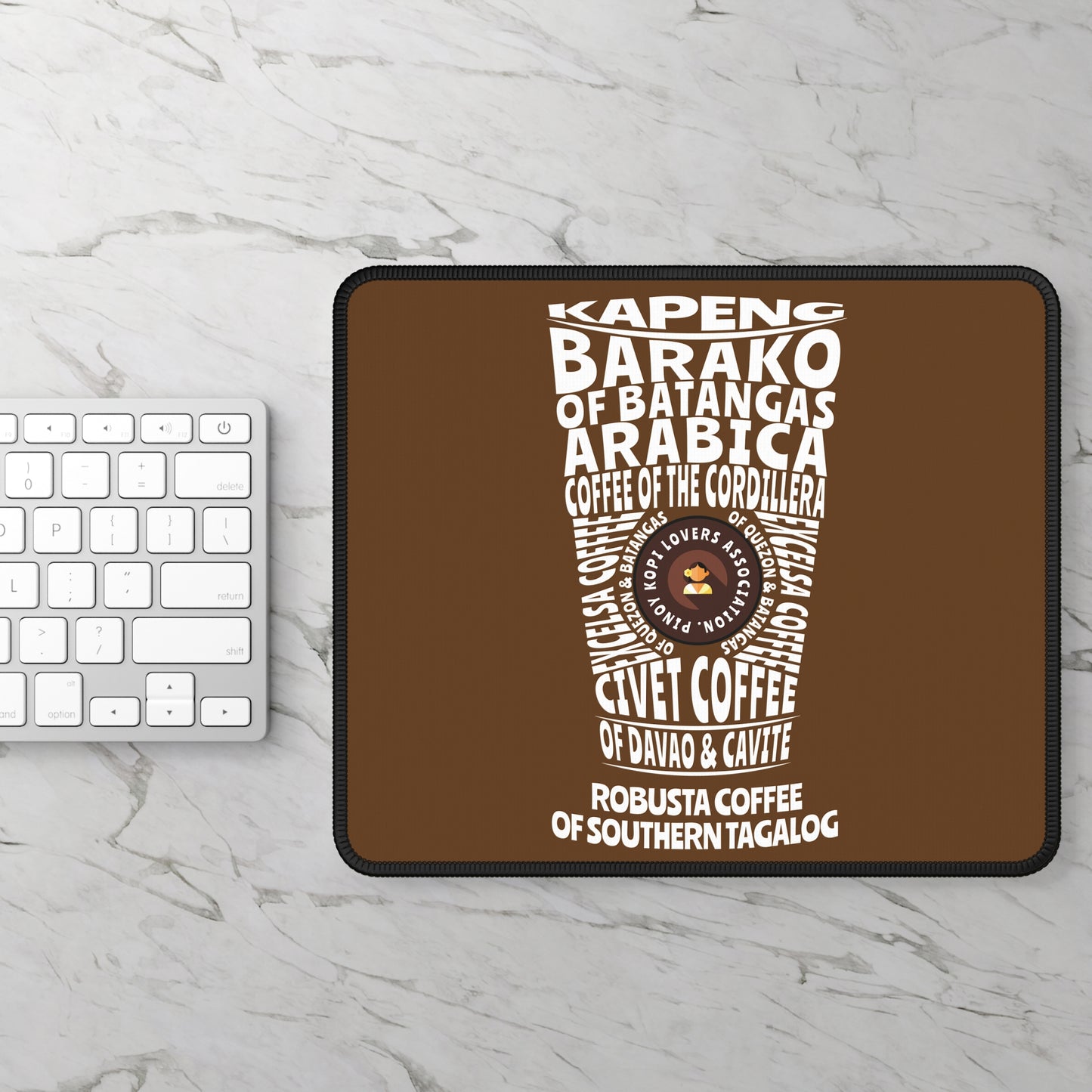 Philippine Best Coffee Beans Mousepad - Brown