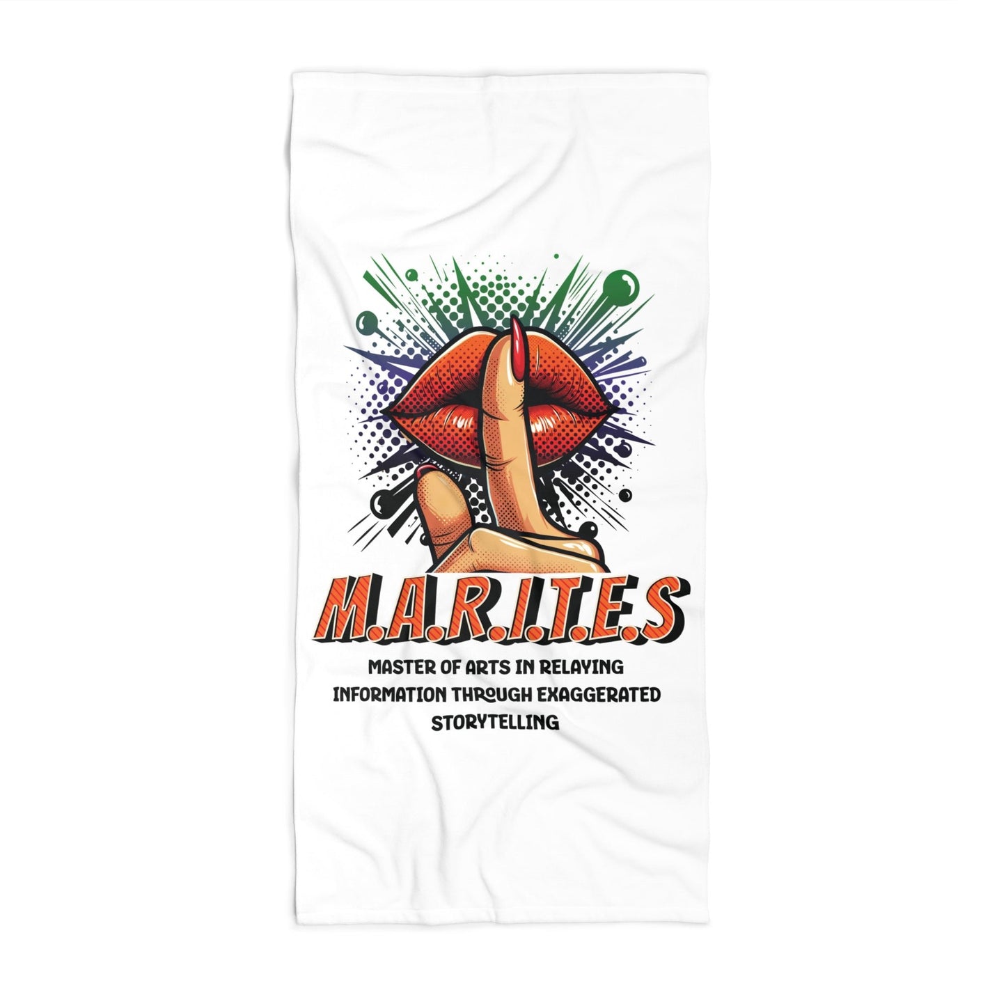 Filipino Slang MARITES Beach Towel