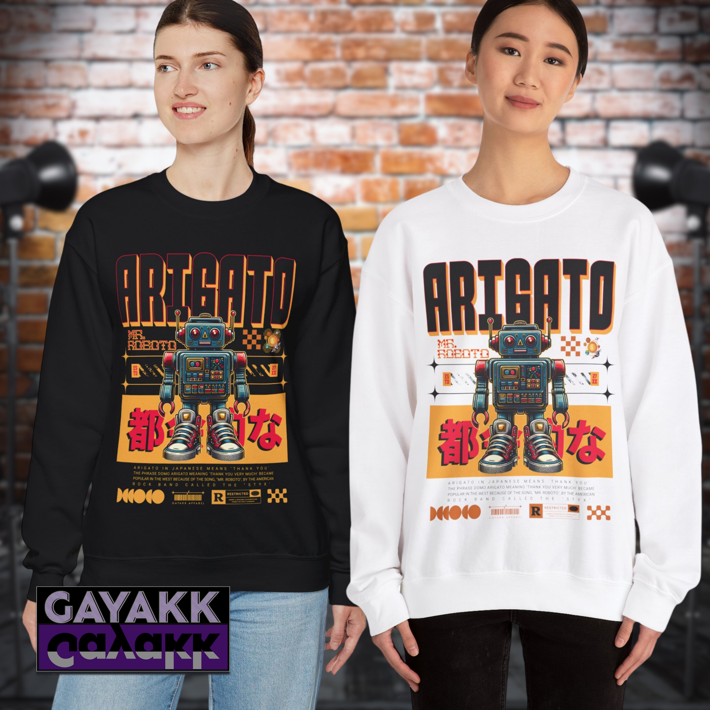 Arigato Mr. Roboto Sweatshirt