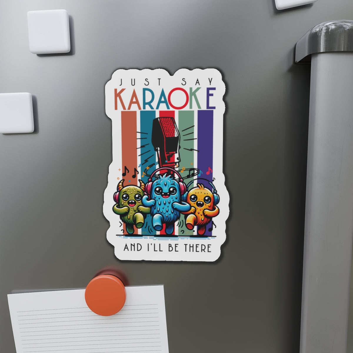 Kawaii Karaoke Die-Cut Magnet