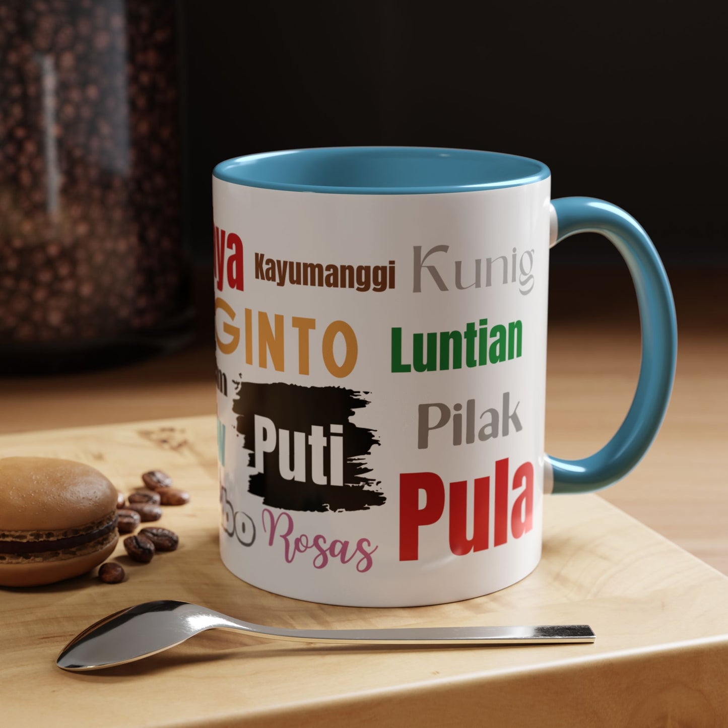 Learn Filipino Colors Accent Coffee Mug