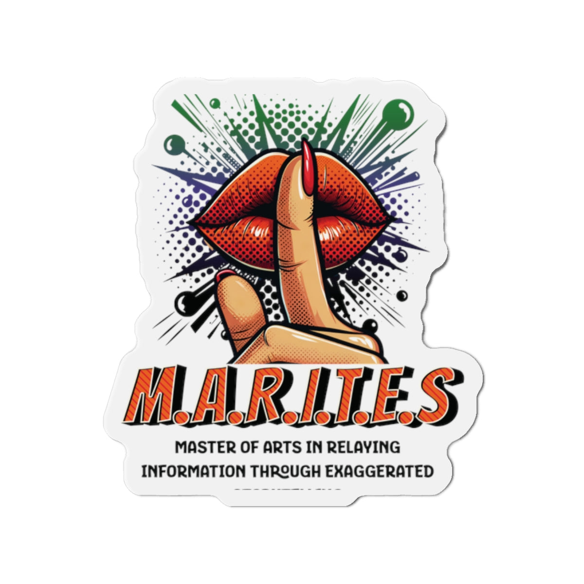 Filipino Slang MARITES Die-Cut Magnet