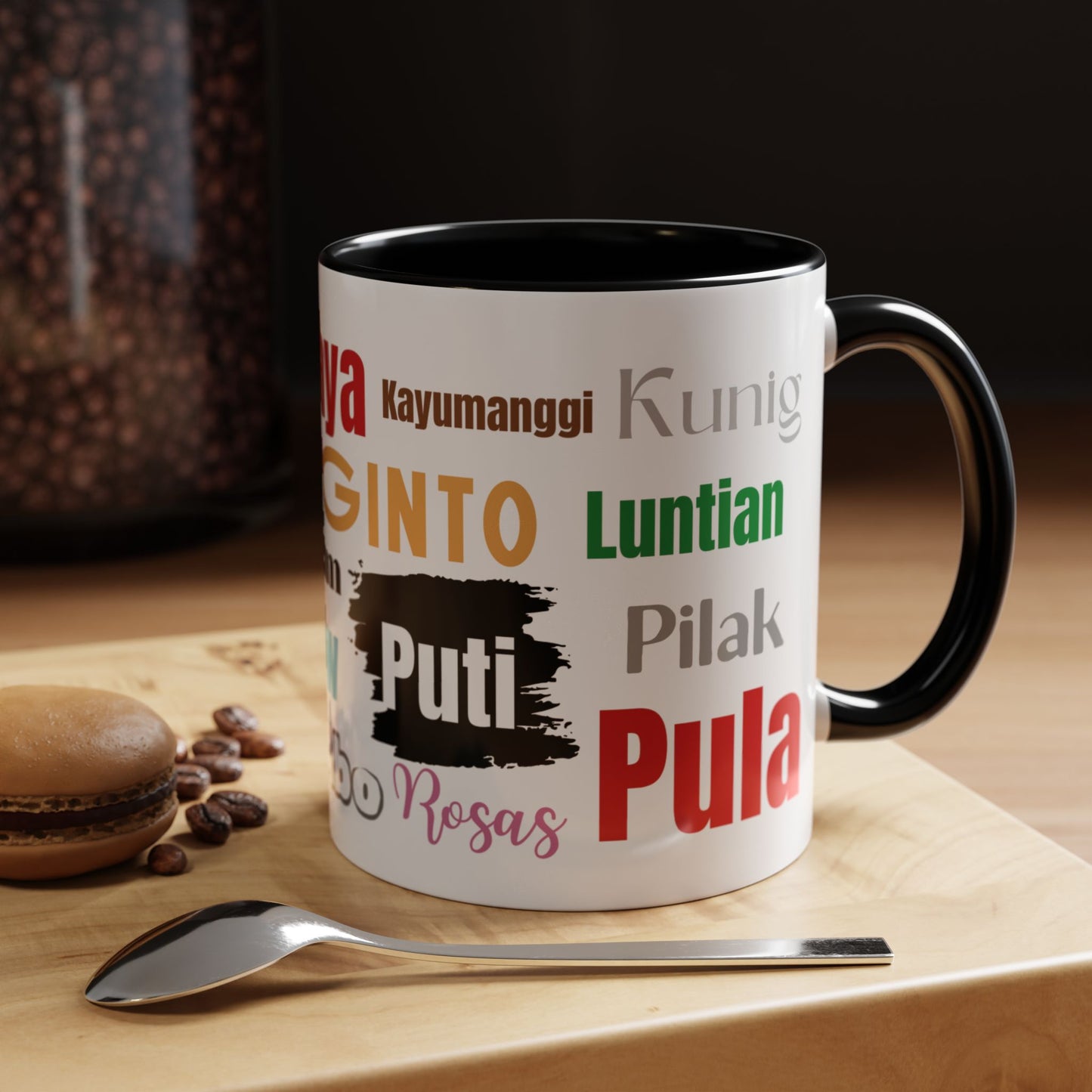 Learn Filipino Colors Accent Coffee Mug