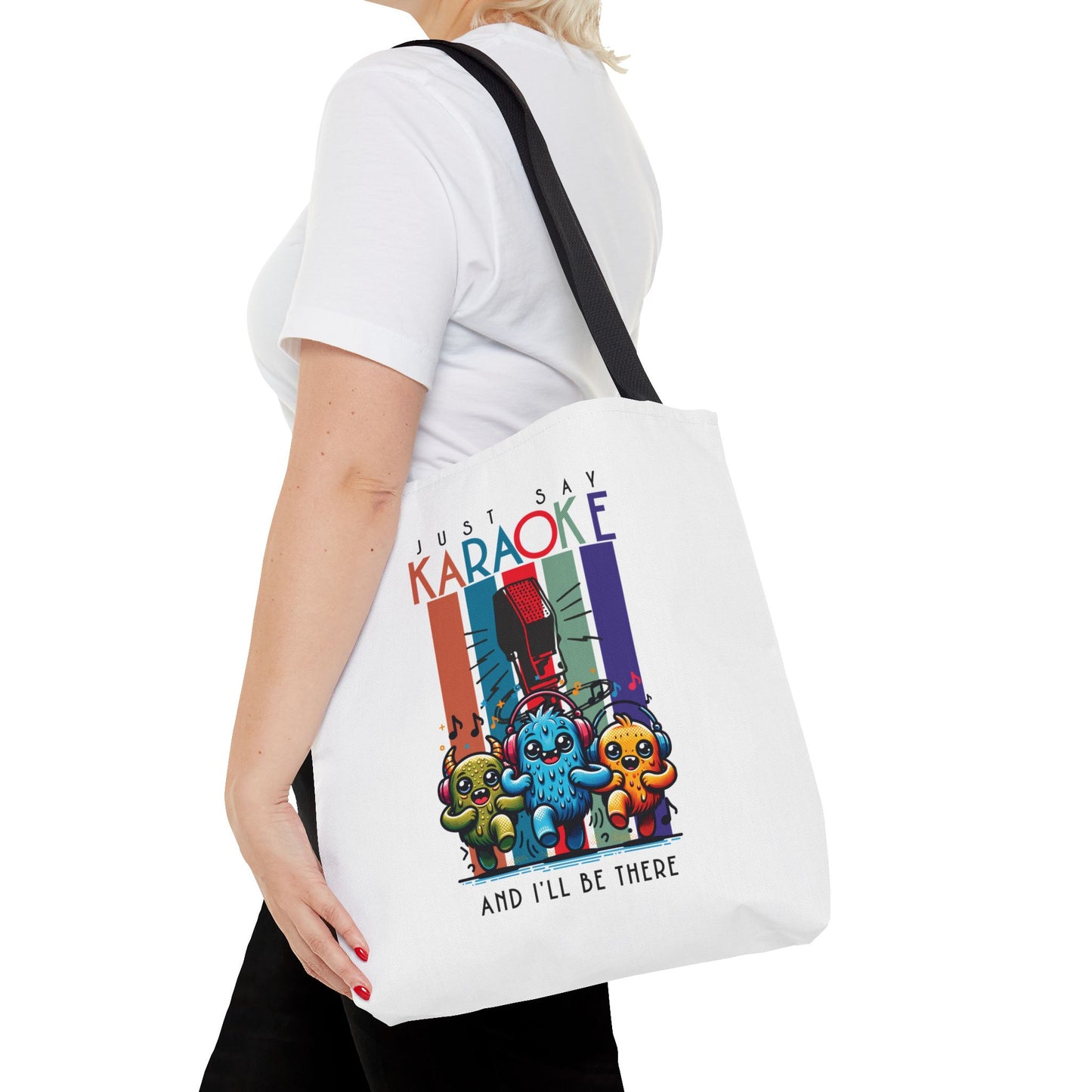 Kawaii Just Say KARAOKE Tote Bag