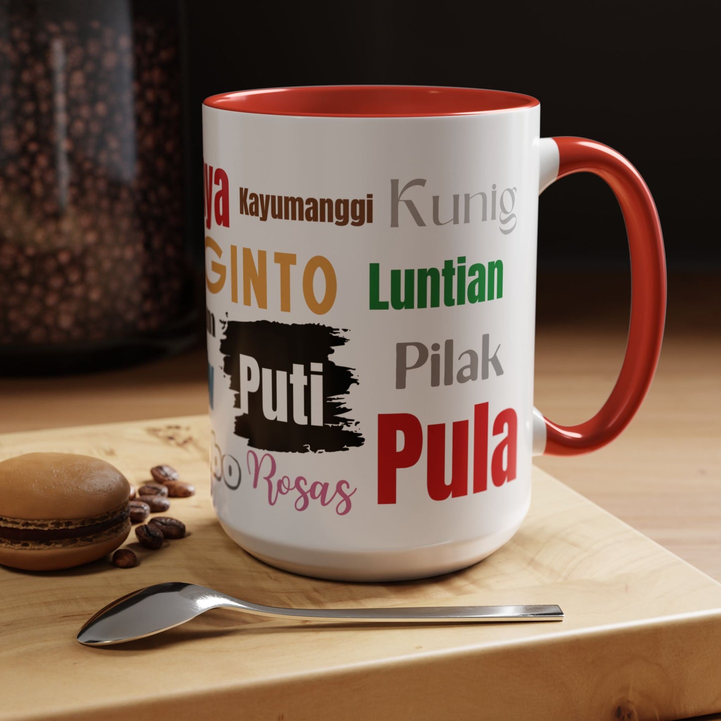 Learn Filipino Colors Accent Coffee Mug