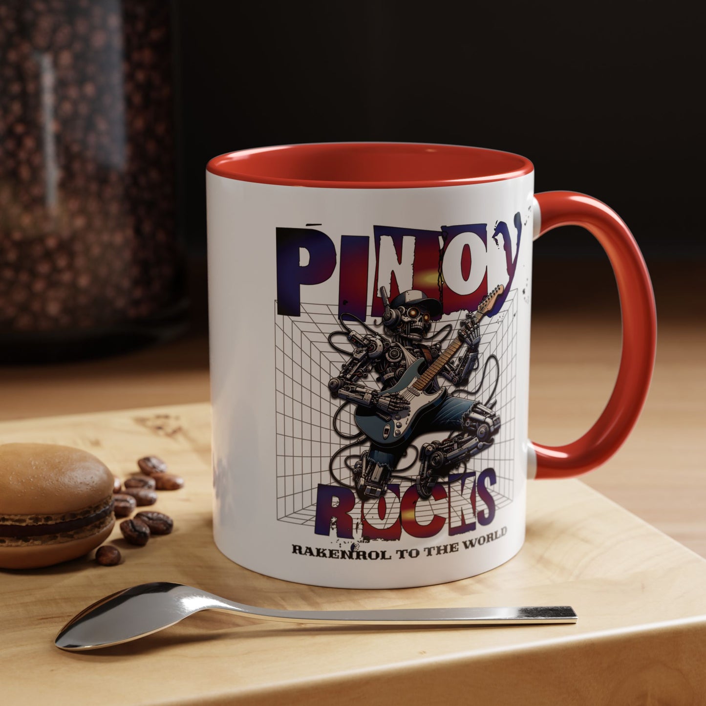 Filipino Expression PINOY ROCKS Accent Coffee Mug