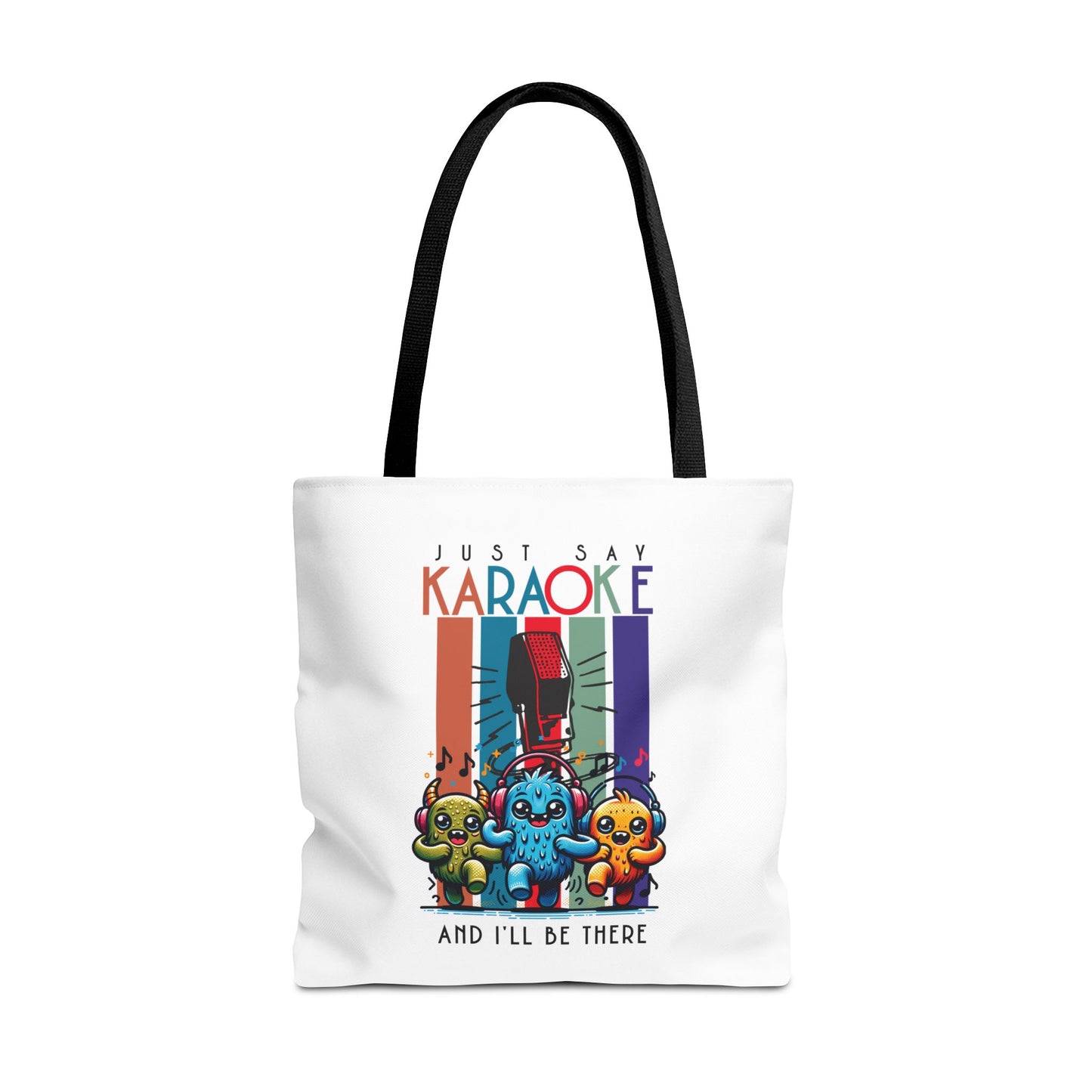 Kawaii Just Say KARAOKE Tote Bag