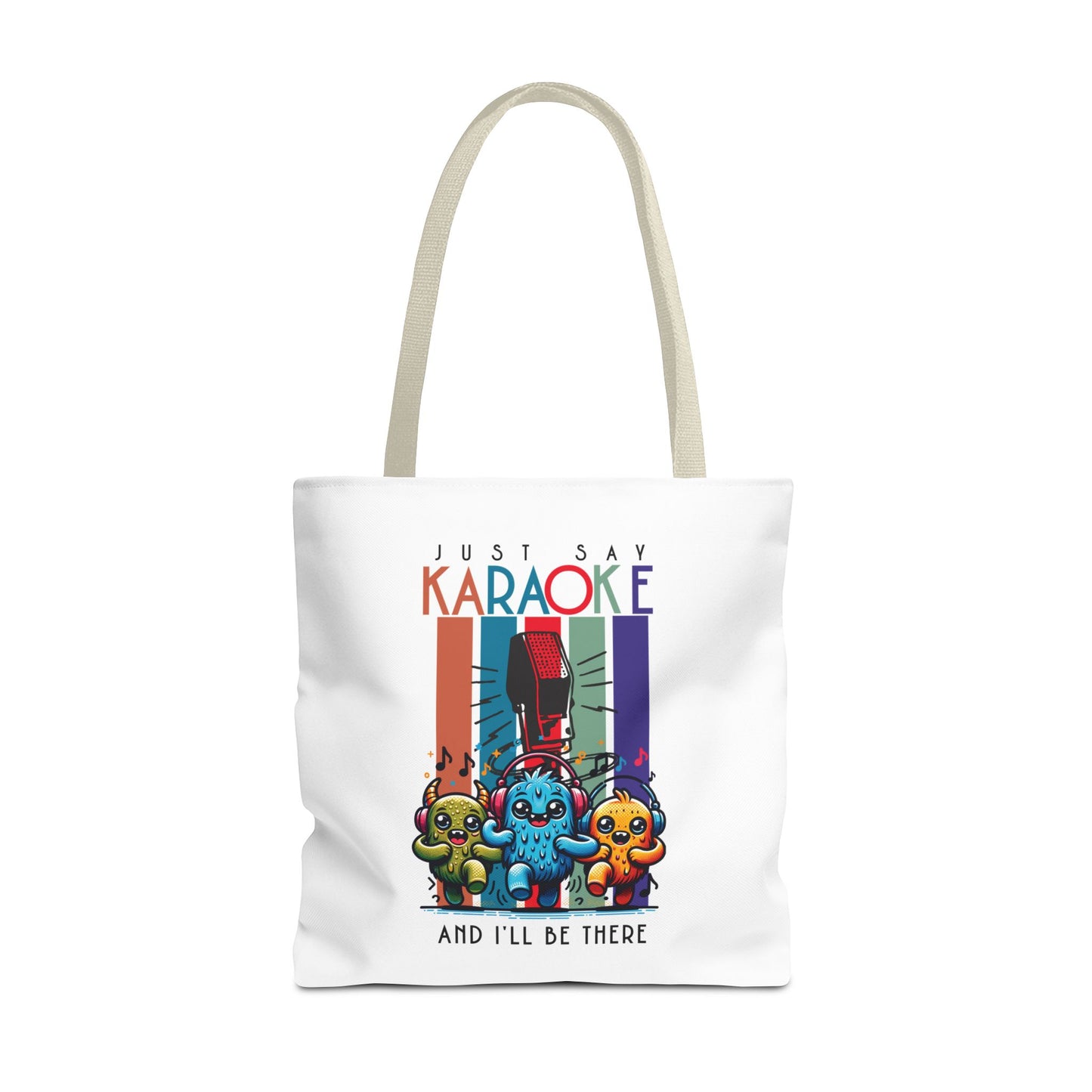 Kawaii Just Say KARAOKE Tote Bag