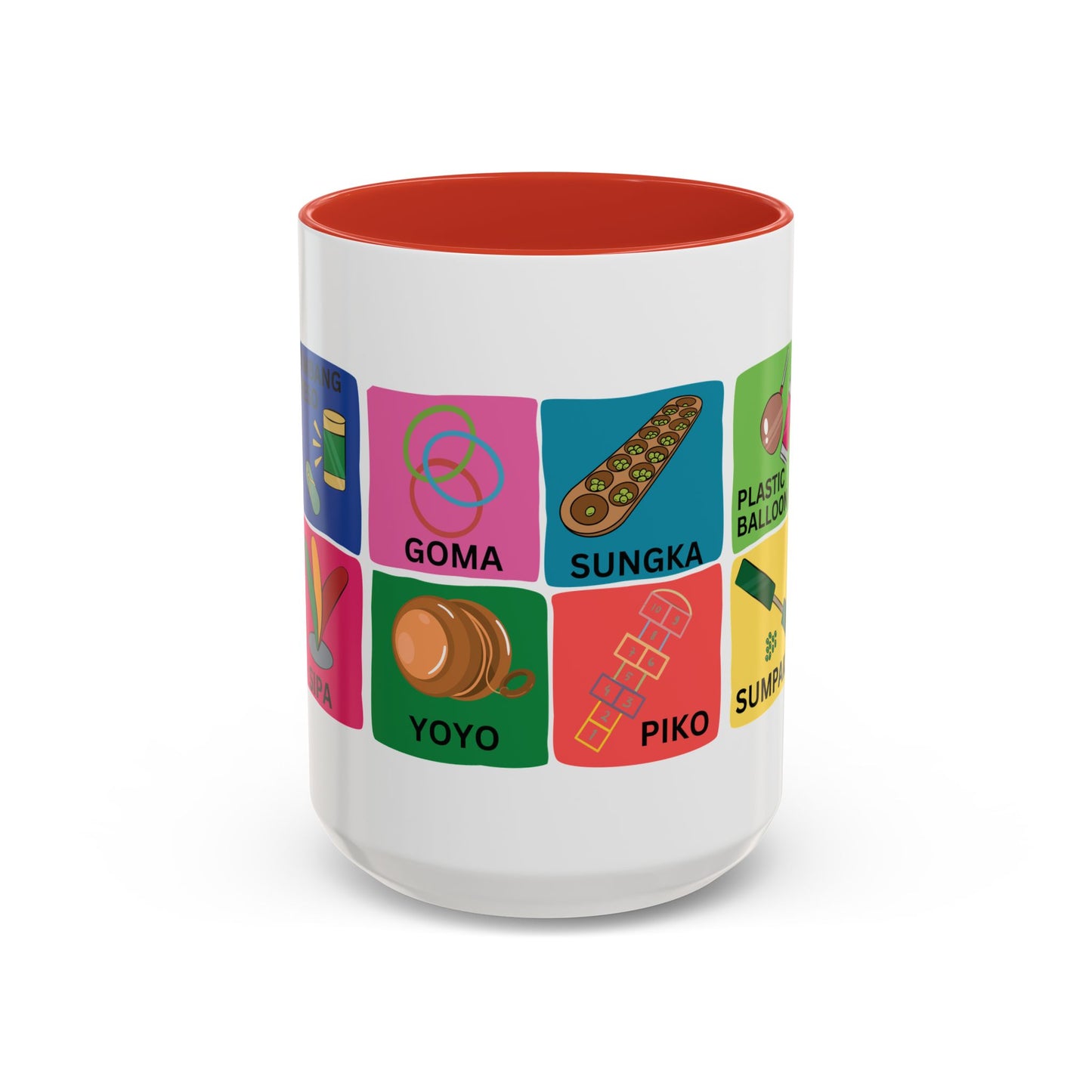 Filipino Classic Toys and Games on Accent Coffee Mug