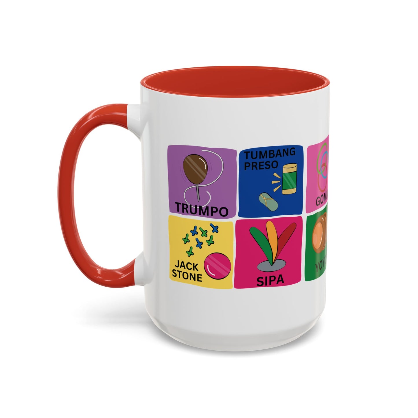 Filipino Classic Toys and Games on Accent Coffee Mug