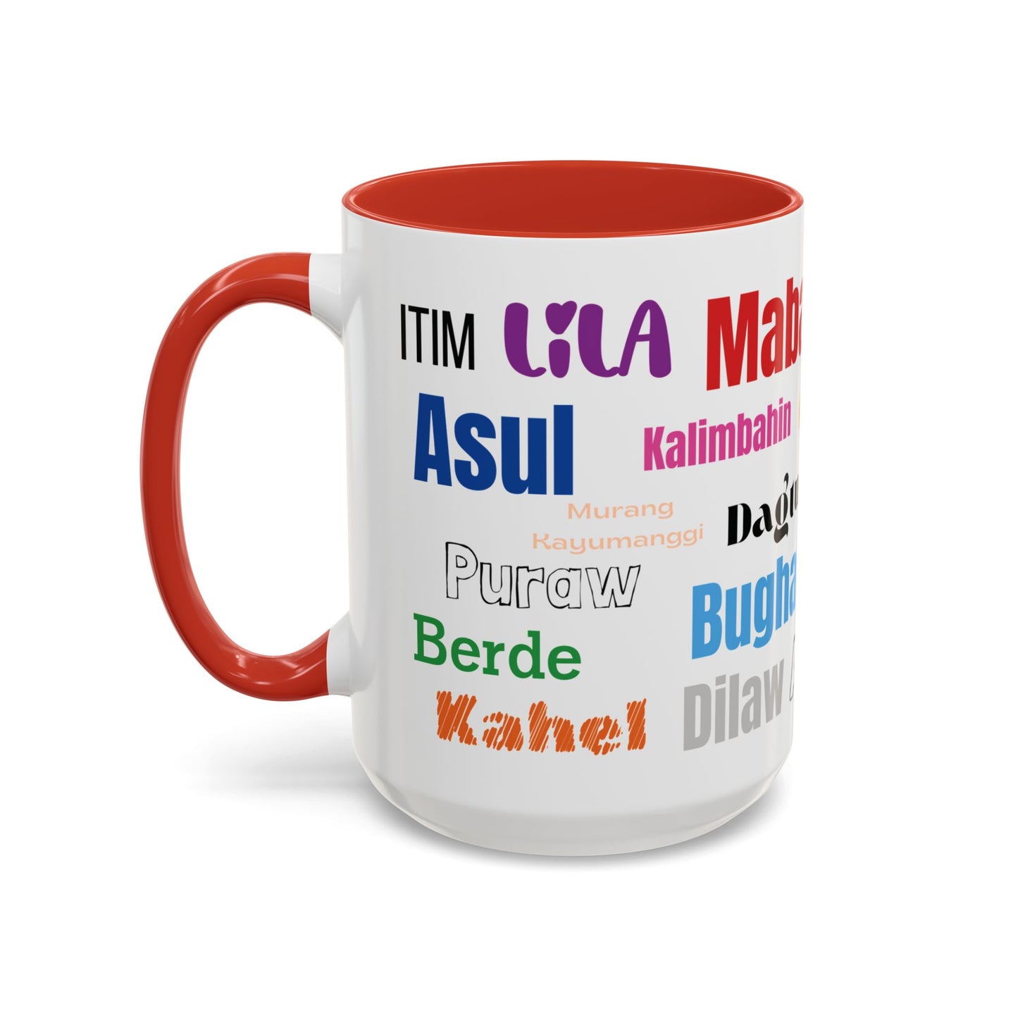 Learn Filipino Colors Accent Coffee Mug