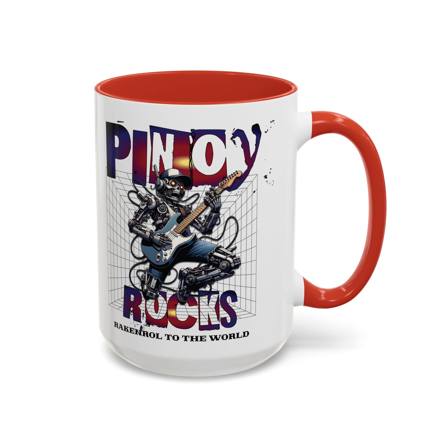 Filipino Expression PINOY ROCKS Accent Coffee Mug