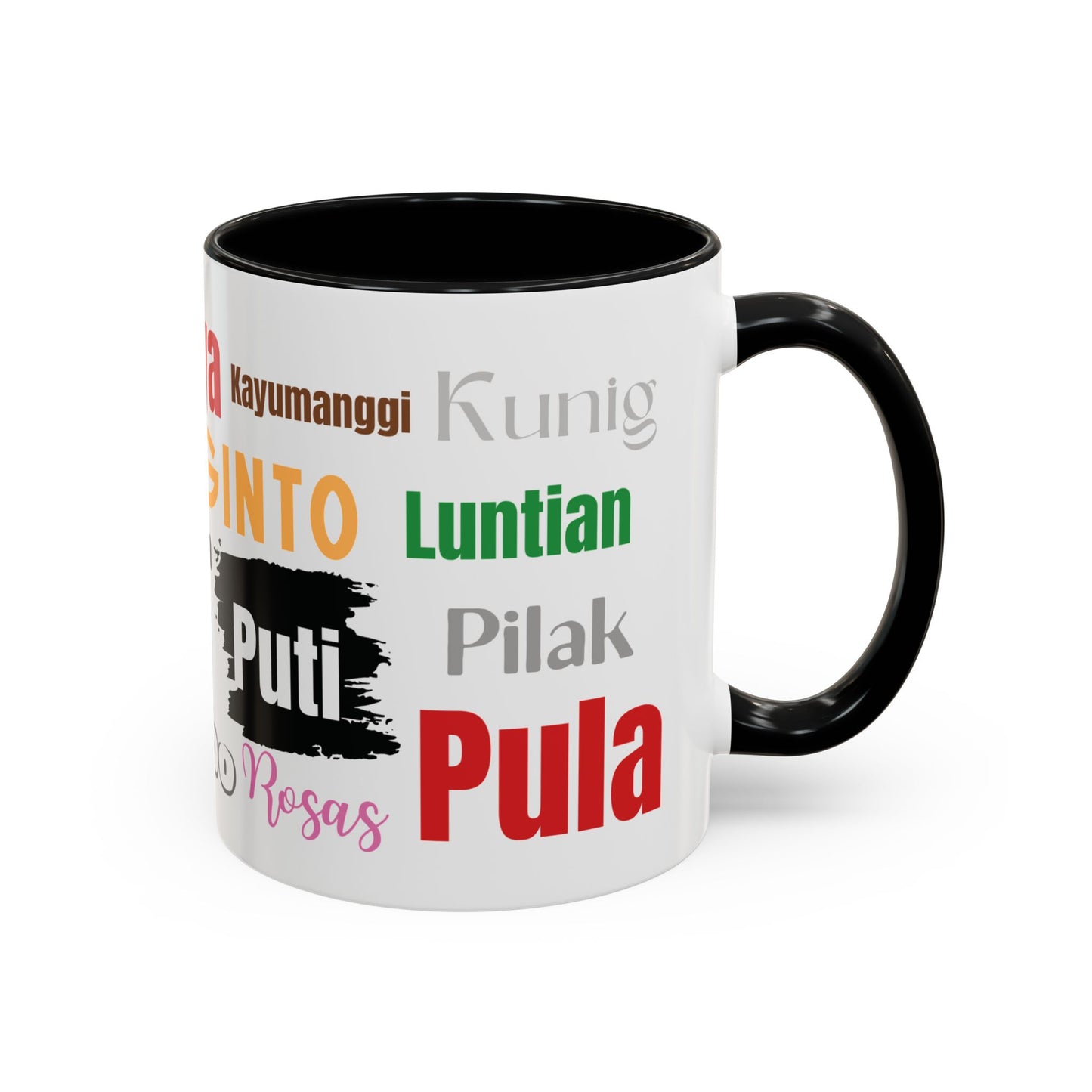 Learn Filipino Colors Accent Coffee Mug