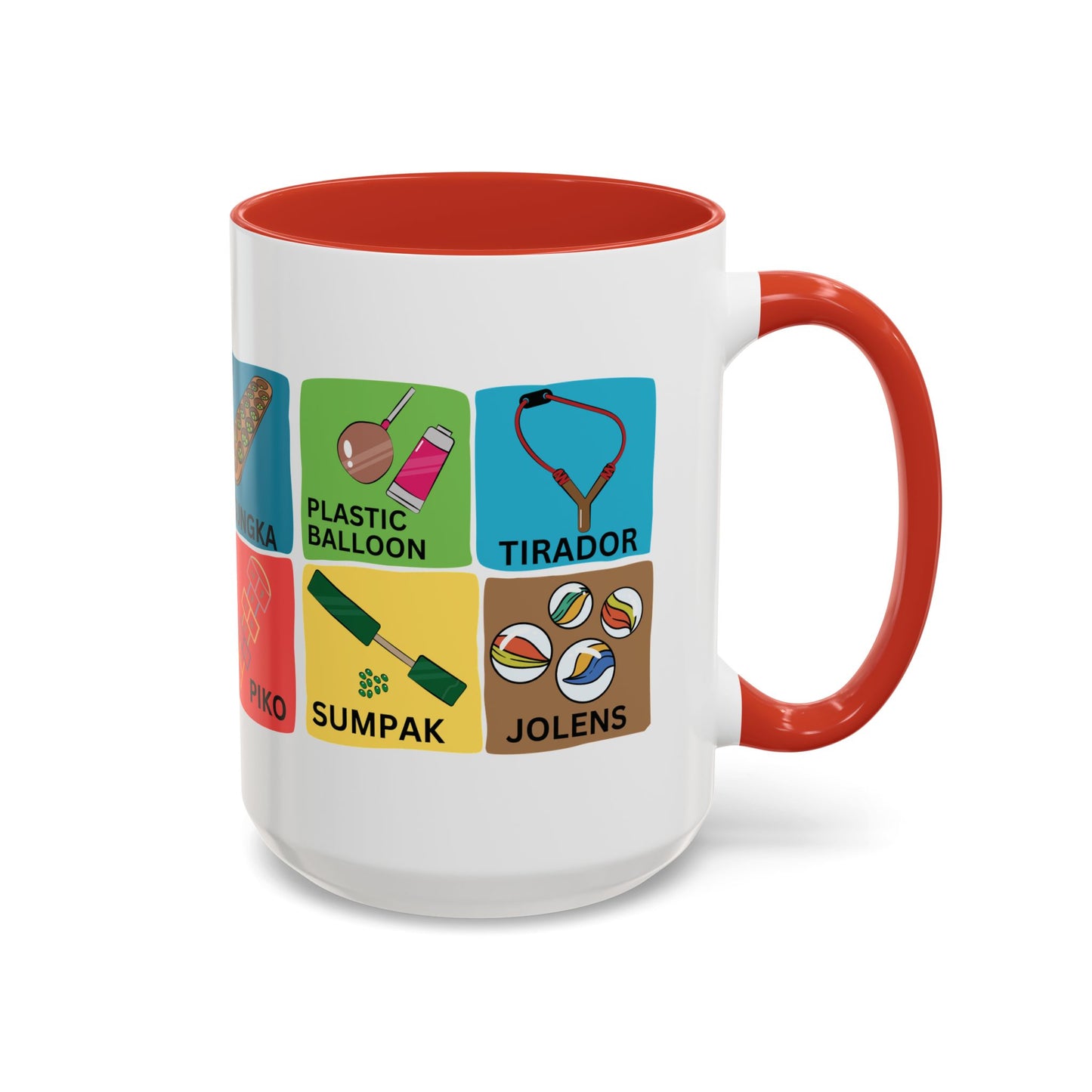 Filipino Classic Toys and Games on Accent Coffee Mug