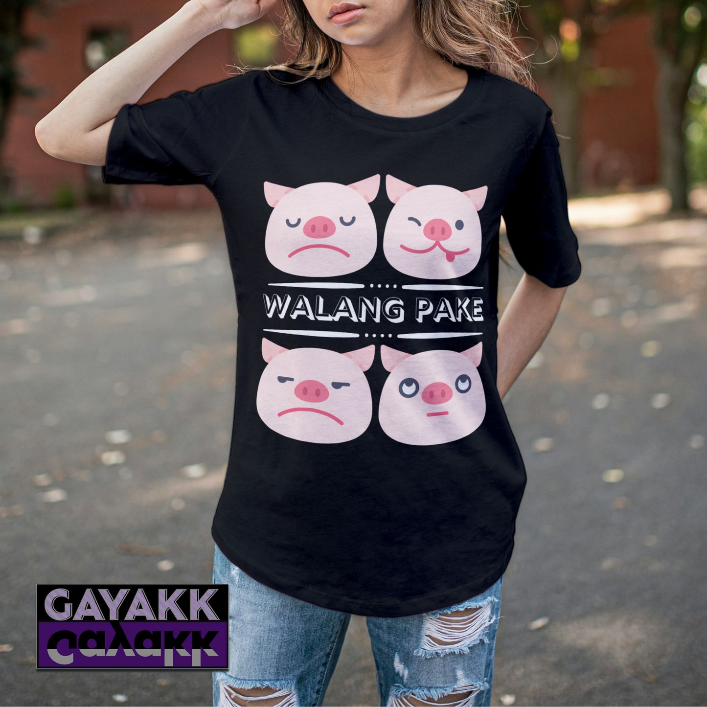 Filipino Slang LAMPAKE Shirt - Piggy