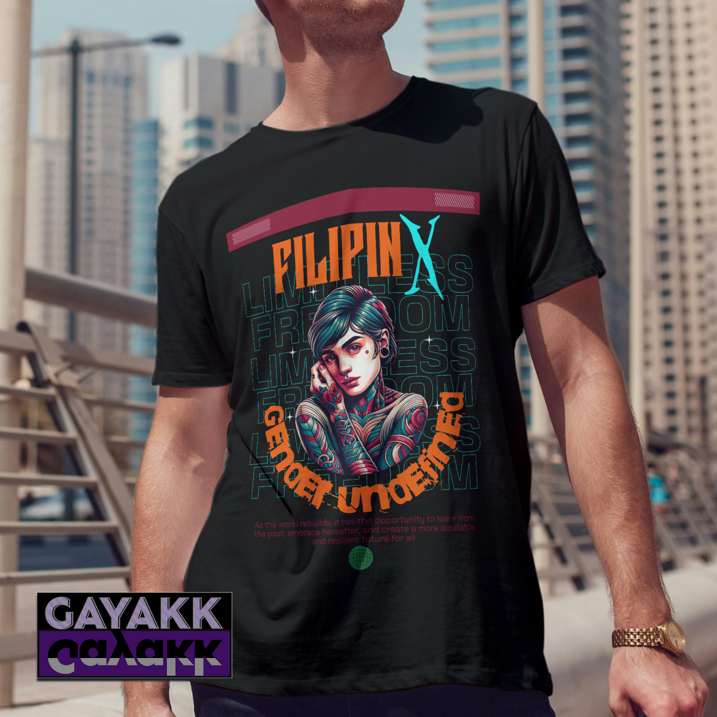 FilipinX T-Shirt Body Tattoo